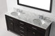Caroline 72" Double Bathroom Vanity Set Espresso, Marble Countertop