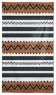 Brown Black Tribal 58x102 Tablecloth