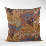 Plutus Multi-Color Lines Fret Luxury Throw Pillow, 26"x26"