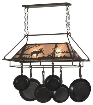 39"L Moose at Lake Pot Rack