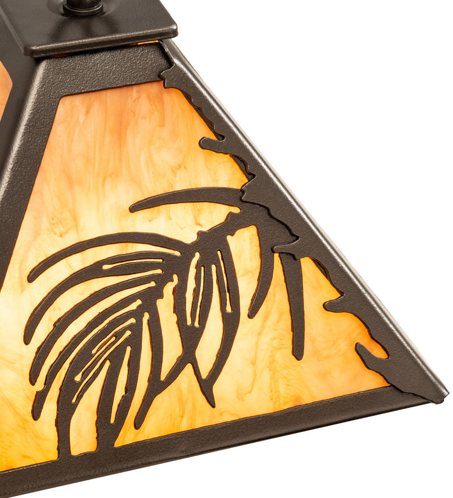 12 Square Pine Needle Pendant