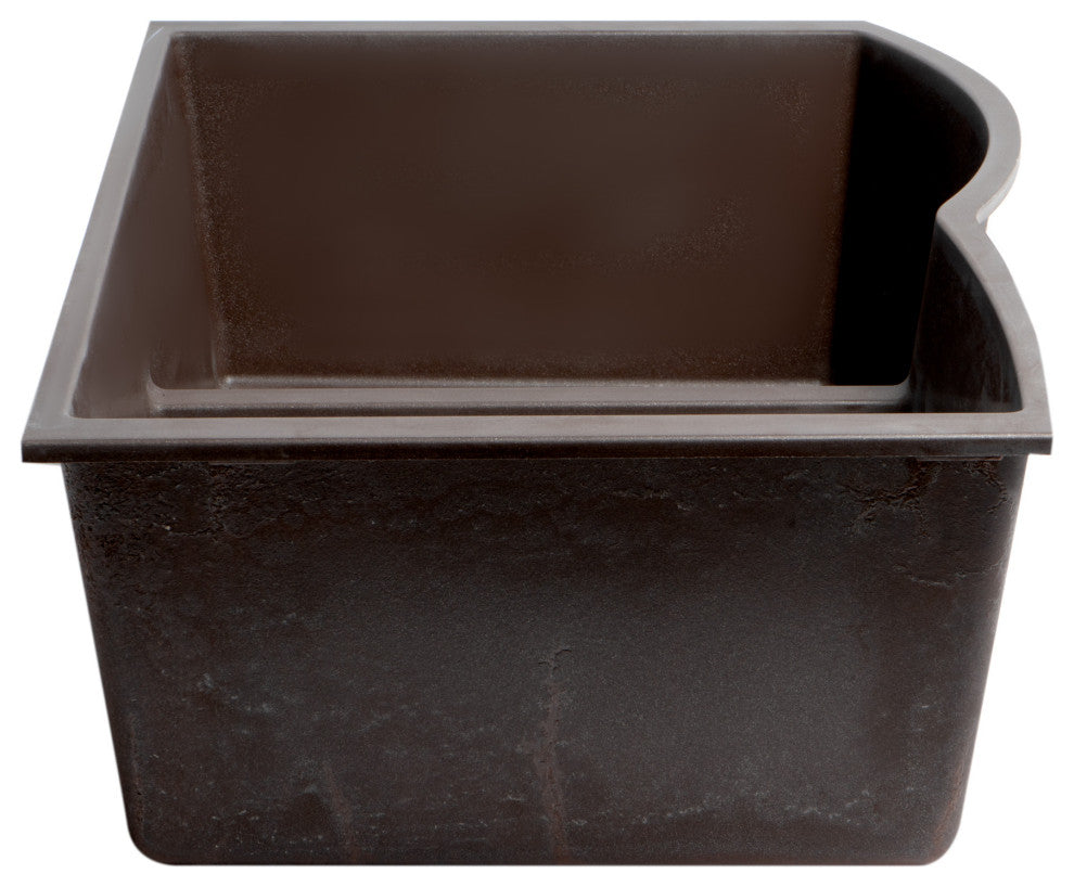 ALFI brand AB3320UM-C Chocolate 33" Undermount Granite Composite Kitchen Sink