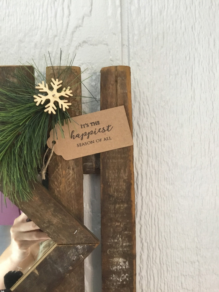 Decorative Tobacco Lath Christmas Diamond Mirror