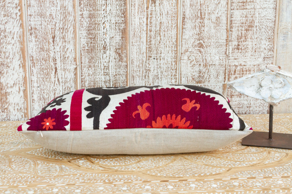 Mehra Bukhara Suzani Lumbar Pillow