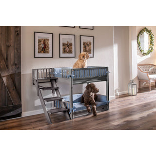 ECOFLEX Aspen Dog Bunk Bed With Removable Cushions, Gray