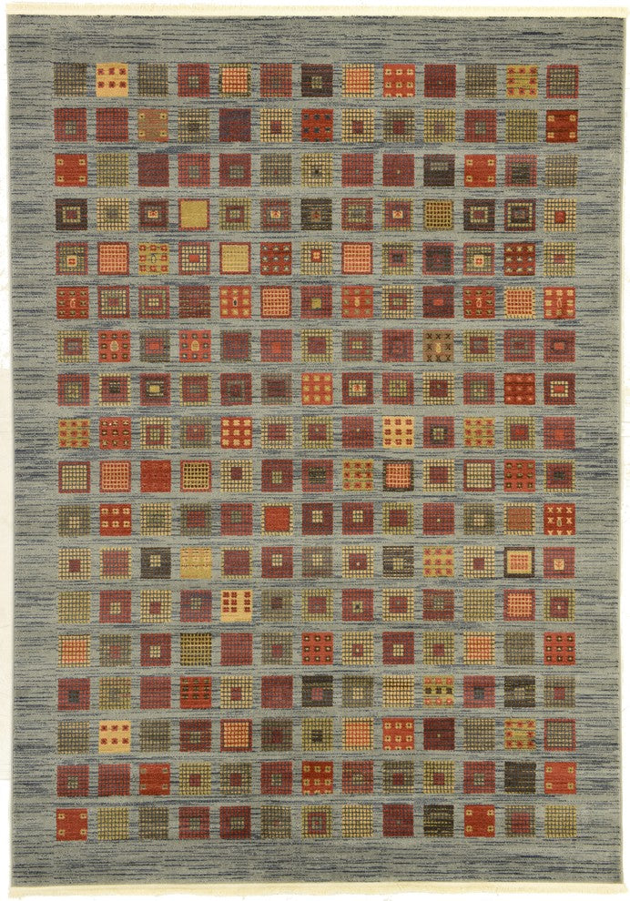 Unique Loom Blue Fars Manchester 7'x10' Area Rug