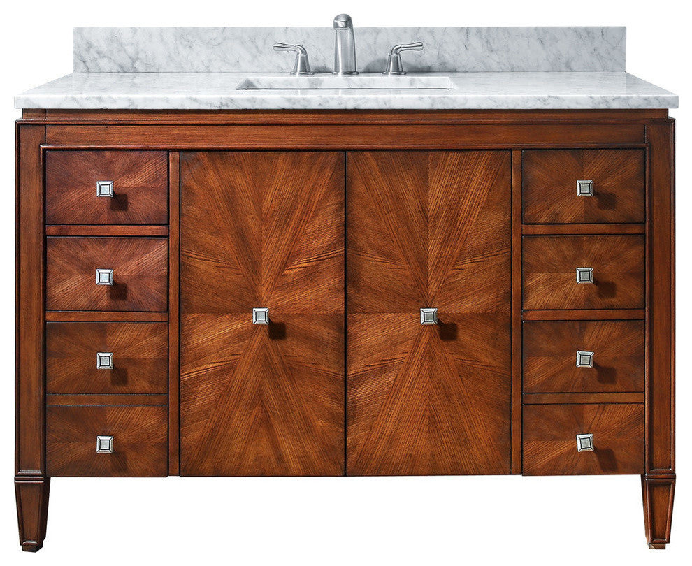 Avanity Brentwood Vanity Only, New Walnut Finish, 49"