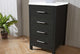 Dior 18" Side Cabinet, Zebra Gray