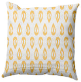 Ikat Tears Decorative Throw Pillow, Sunshine Yellow, 18x18"