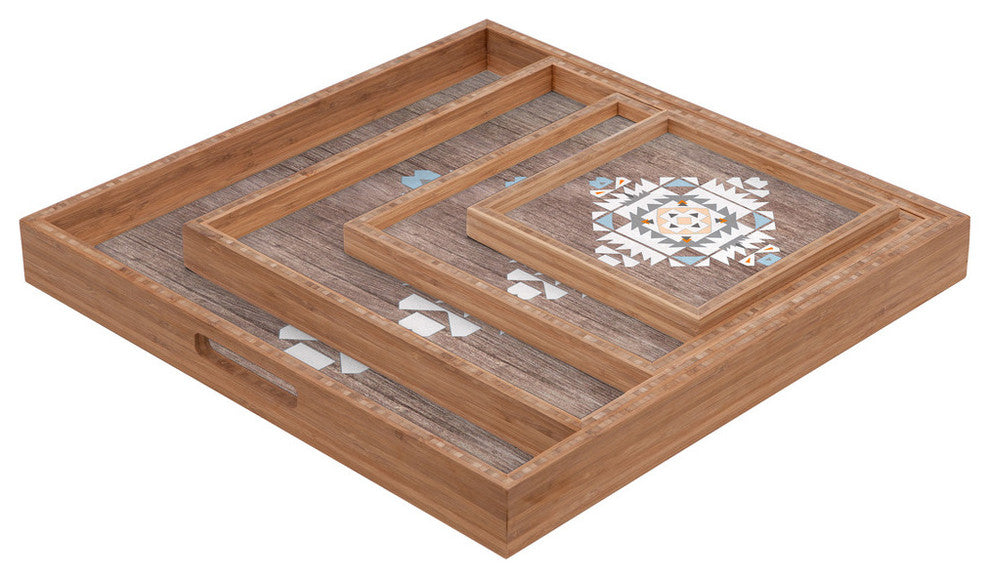 Deny Designs Iveta Abolina Cream Tribal Square Tray