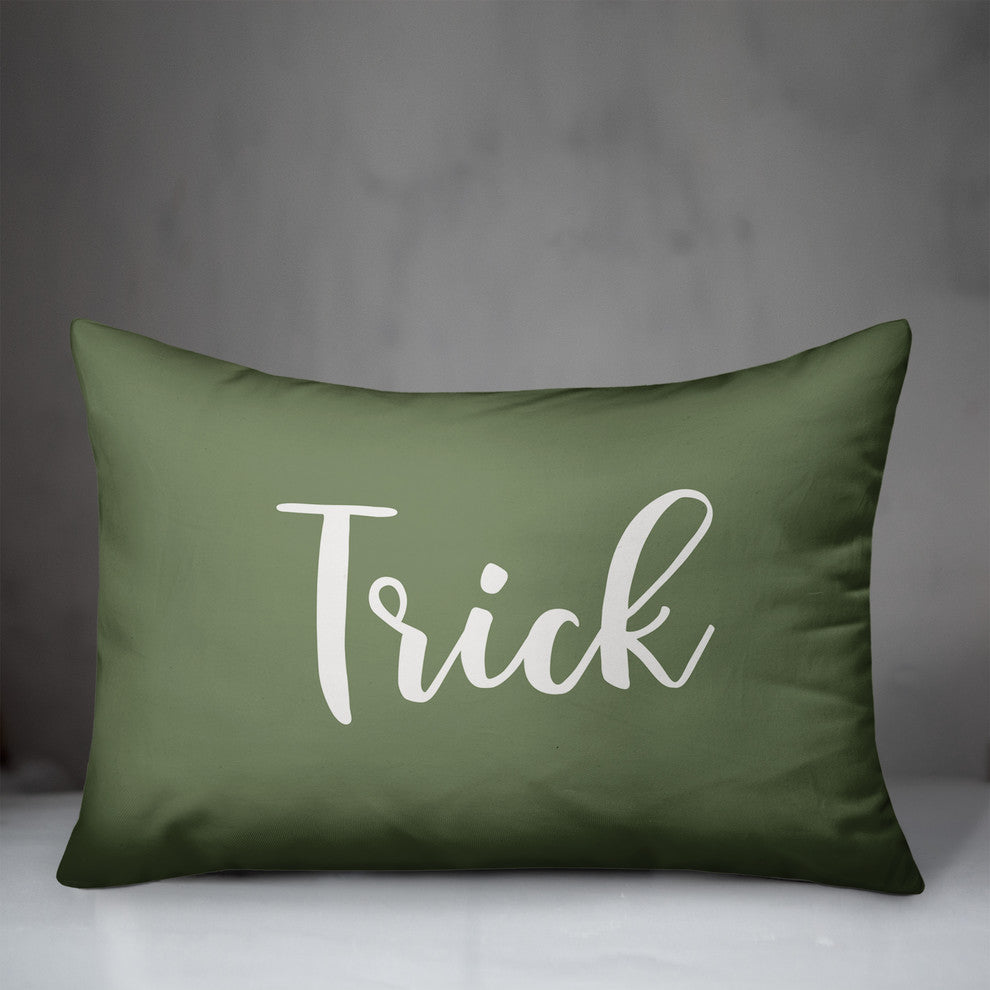 Trick Lumbar Pillow, Green, 14"x20"