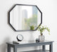 Calter Elongated Octagon Wall Mirror, Black