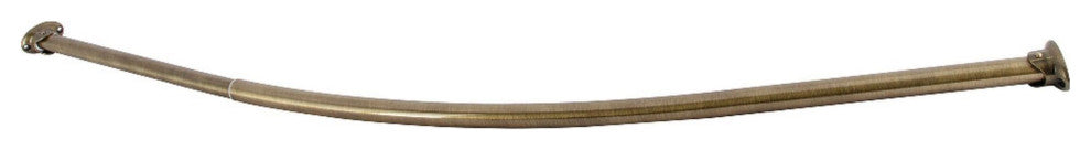 Kingston Brass CC317 Vintage Adjustable Hotel Single Curved - Antique Brass