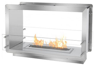 See-Through Bio Ethanol Firebox - Double Sided Fireplace Insert FB2400-D | Ignis