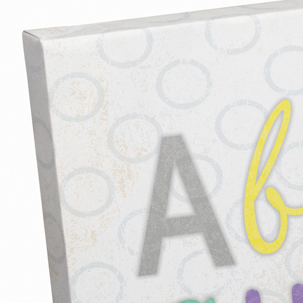 Alphabet Giraffe 16x20 Canvas Wall Art