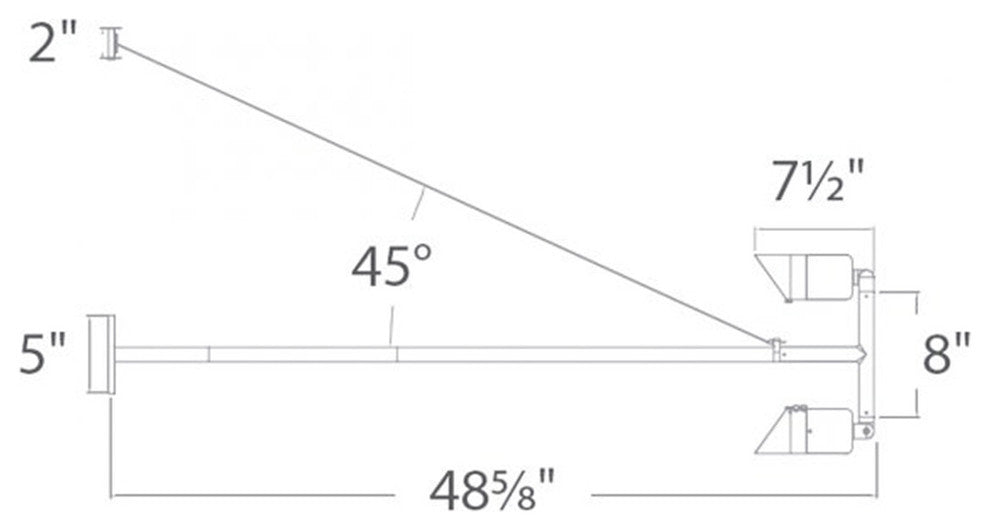 Endurance LED Double Signage-Light 4000K, Architectural Black