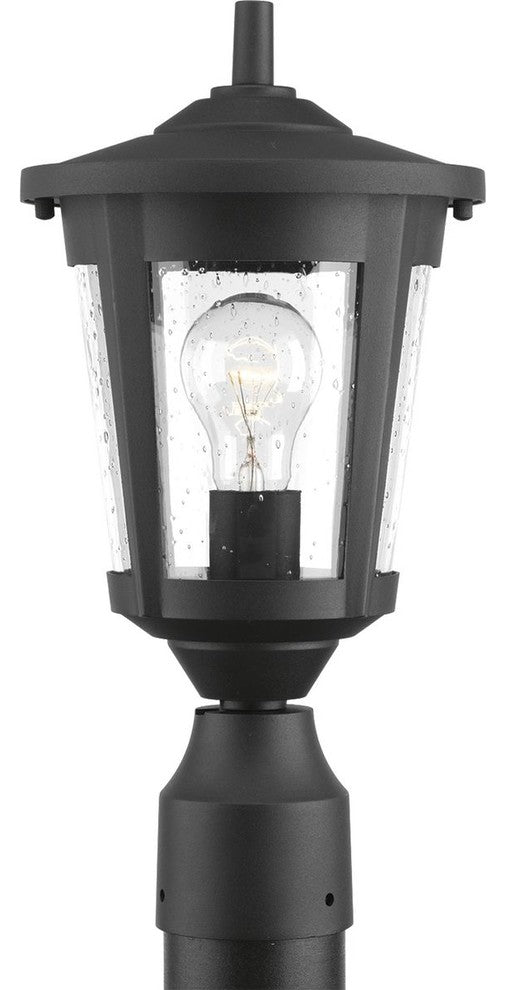 Progress Lighting 1-100W Medium Post Lantern, Black
