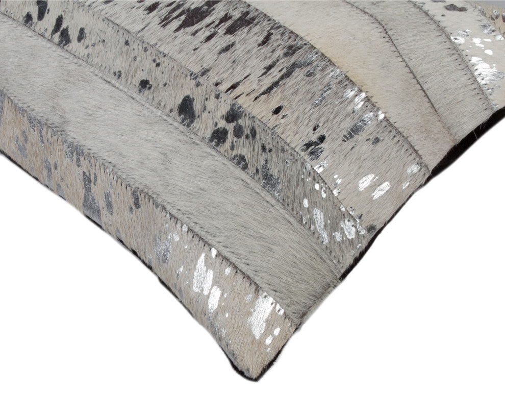 Natural Home Decor Torino Madrid Cowhide Pillow, 2-Piece
