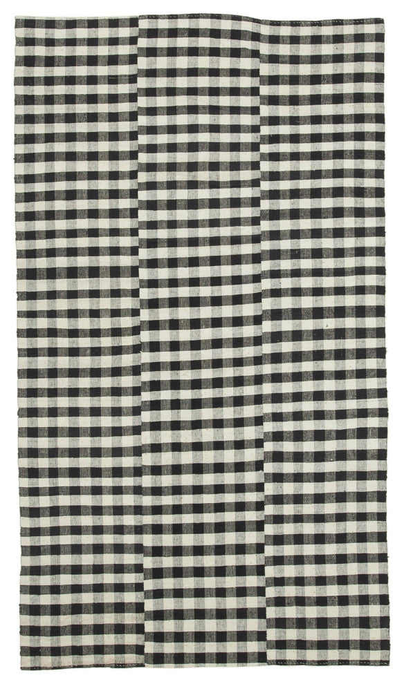 Rug N Carpet - Handmade Turkish 5' 6'' x 9' 7'' Contemporary Wool Kilim Rug