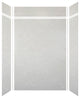 Transolid SaraMar 60"x36"x96" 6-Piece Shower Wall Kit, Lunar Velvet