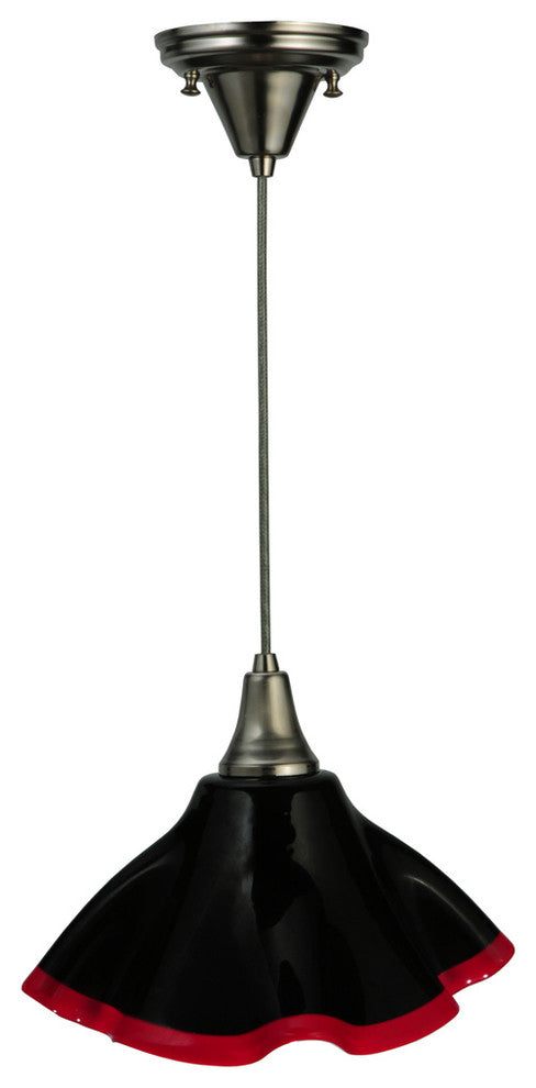 12W Metro Fusion Formal Affair Draped Glass Pendant