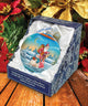 Hand Painted Scenic Glass Ornament Winter Village Christmas Ball