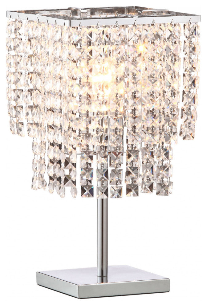 Dazzle Falling Crystals Table Lamp