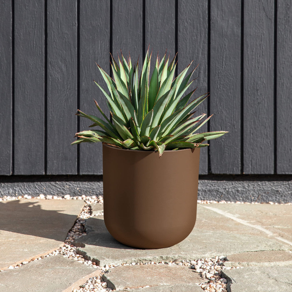 Pure Series Kona Planter, Espresso, 10 Inches, 1 Pack