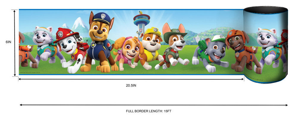 Paw Patrol Peel & Stick Wallpaper Border