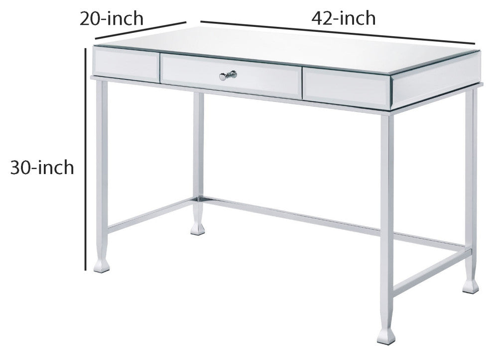 Benzara BM250366 Rectangular Storage Writing Desk, White