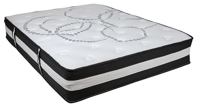 12" CertiPUR-US Foam Pocket Spring Mattress & 3" Gel Memory Foam Topper Bundle,