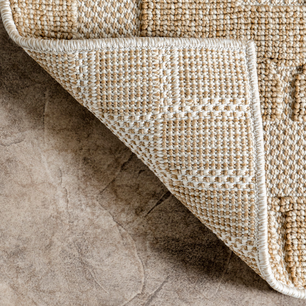 Nuloom Valorie Mediterranean Outdoor Rug Beige 3' X 5'