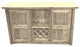 Barnwood Style Timber Peg Freestanding Bar, Frost