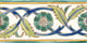 3.94"x7.87" Palmyre Green  Border set of 10