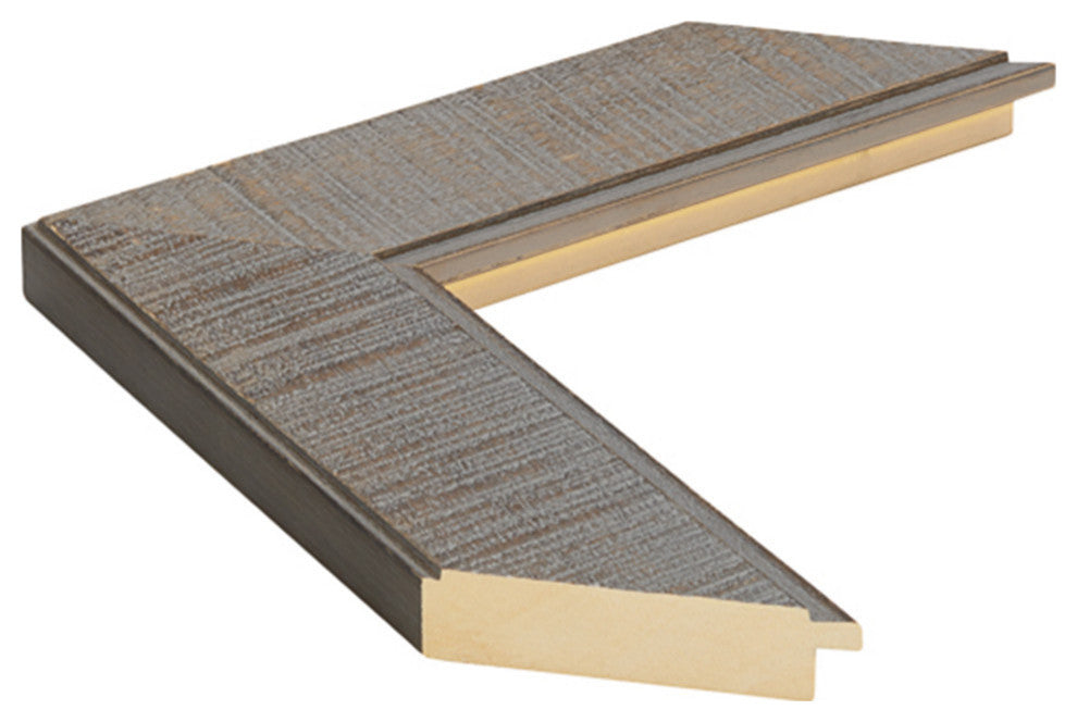 Huntington Framed Wall Mirror, Driftwood, 28"x36"