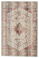 Nourison Vintage Kashan 4' x 6' Ivory Red Vintage Indoor Area Rug