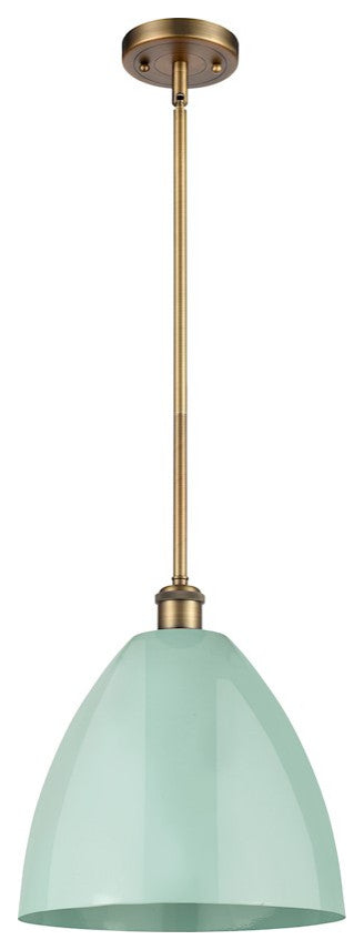 Innovations 516-1S-BB-MBD-12-SF 1 Light Pendant, Brushed Brass