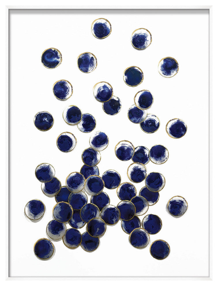 Large Indigo Spray 2, Shadowbox