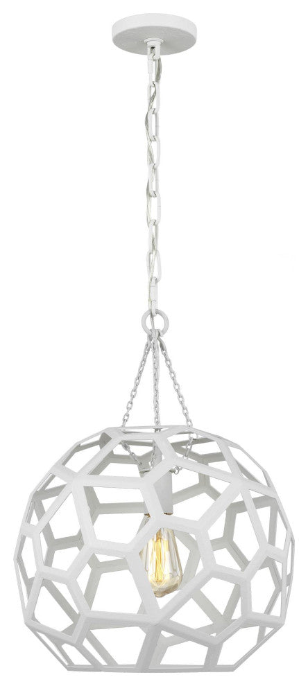 Generation Lighting, AP1061PMW, Medium Pendant, Paper Mache White