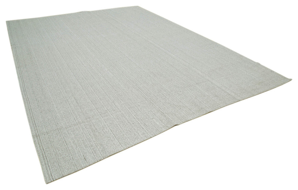 Rug N Carpet - Handmade Turkish 10' 0'' x 13' 9'' Modern Design Wool Kilim Rug