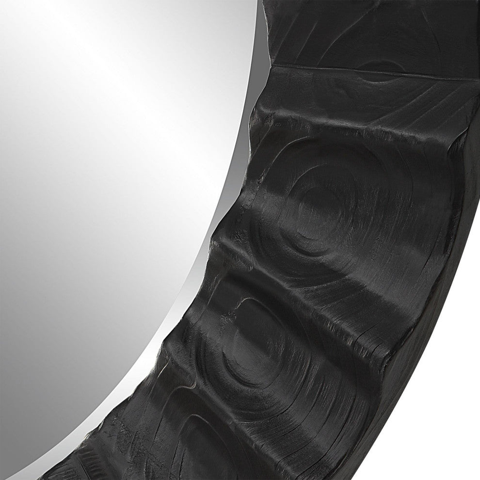 Uttermost 09798 Caribou 30-3/4" Diameter Circular Framed Bathroom - Dark