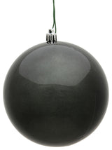 Vickerman N591087Dcv 4" Pewter Candy Ball Ornament, 6 Per Bag