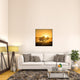"Golden Sunrise" Framed Canvas Giclee by Piet Flour, 37x37"