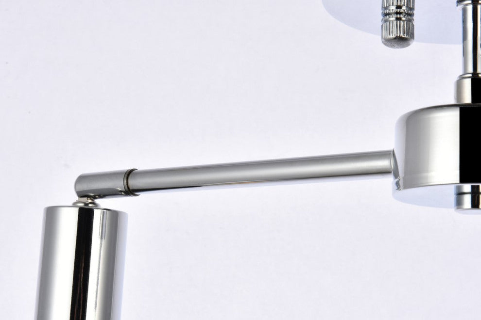 Zac 2-Light Chrome Flush Mount