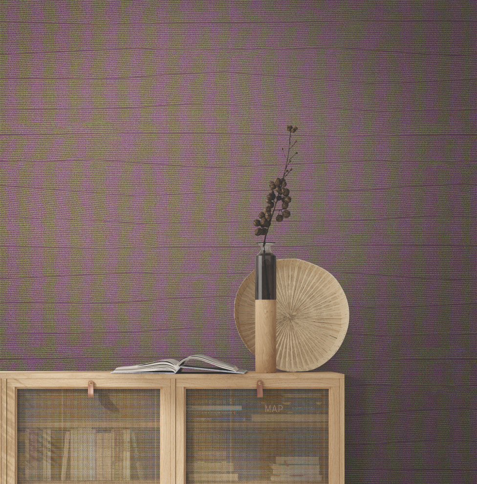 Mulberry Natural Grid Wallpaper