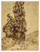 "Cypresses (Les Cyprï¿½s), June 1889" Paper Print by Vincent van Gogh, 32"x42"