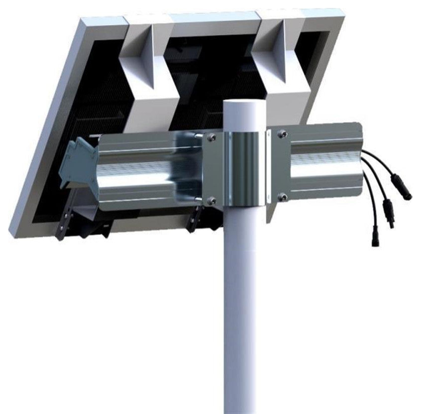 eLEDing 100W 650WH Battery and 3 Wifi Cameras High Voltage Solar Panel in Silver