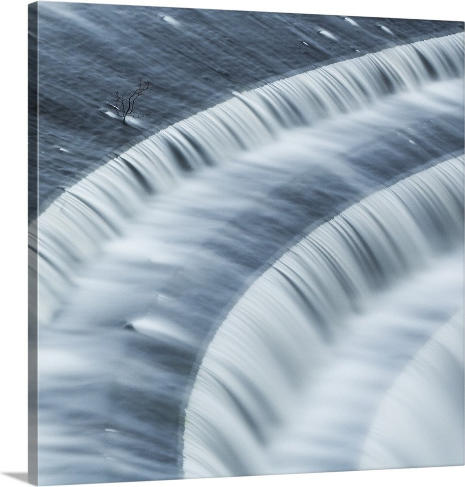 "Timeless Flow" Wrapped Canvas Art Print, 35"x35"x1.5"