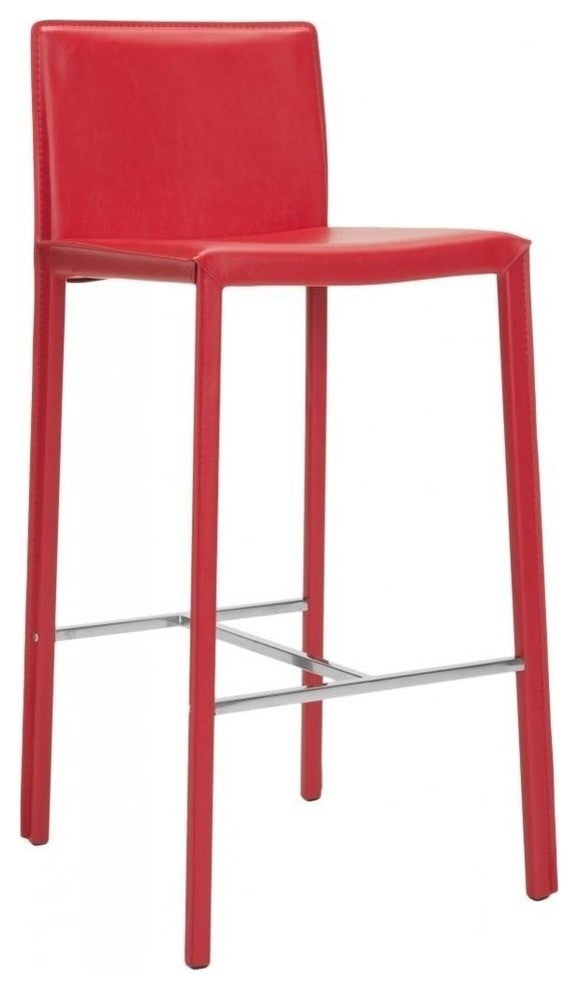Safavieh Jason 30" Barstools, Set of 2, Red