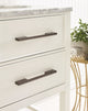 Separa 8" Center-to-Center Black Brushed Nickel Cabinet Pull